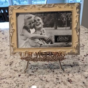 Our Wedding 6x4 Picture Frame & Stand